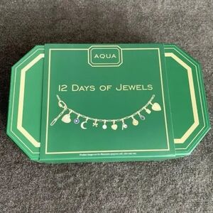 Aqua NWT 12 Days Charm Bracelet- Jewels Advent Calendar Orig. 200.00